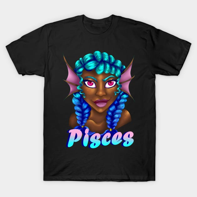 Pisces T-Shirt by PointNWink Productions